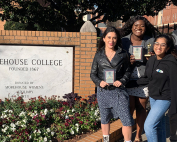 UM debaters at Morehouse College after winning the 2020 Social Justice Debates