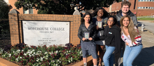 UM debaters at Morehouse College after winning the 2020 Social Justice Debates