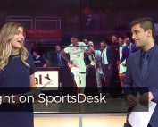 Madison Brown and David Perez hosting SportsDesk