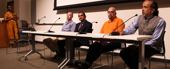 From left to right: Tsitsi Wakhisi, Dr. Michael Touchton, Dr. Rajesh Kumar Garg, Scott Alboum, and Sanjeev Chatterjee.