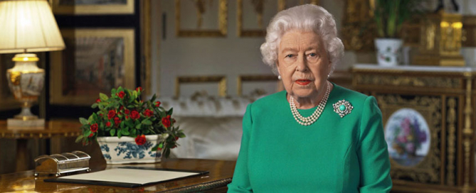 Queen Elizabeth II made a rare address Sunday, April 5, calling on Britons to rise to the challenge of the coronavirus pandemic, to exercise self-discipline in “an increasingly challenging time.” Photo: Buckingham Palace via Associated Press