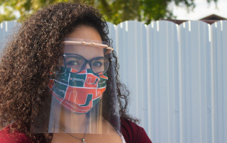 Lorena Lopez demonstrates the finished product. Photo courtesy of Lorena Lopez.