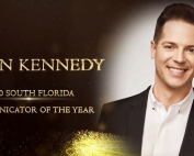 Jason Kennedy received the 2020 South Florida Communicator of the Year Award during the 71st Annual University of Miami Student Media Awards.