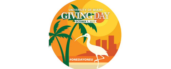 On October 1, the University of Miami will celebrate its second annual #OneDayOneU Giving Day.