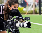 A former midfielder for the University of Miami’s soccer team, Lauren Markwith is now a digital producer for Inter Miami CF, the newly formed Major League Soccer team.