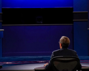 Chris Wallace of Fox News moderates the first presidential debate between President Donald Trump and Joseph Biden, democratic candidate and former vice president, on Sept. 29 in Cleveland, Ohio. Photo: Associated Press