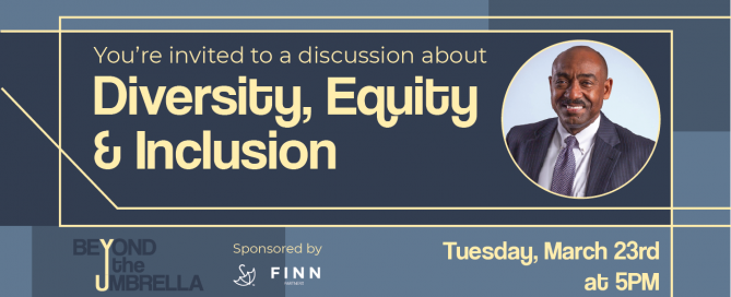 Orange Umbrella will be hosting Ronald Roberts, Managing Partner at global marketing communications firm Finn Partners, for a discussion about DE&I in agency life on Tuesday, March 23 at 5 p.m.