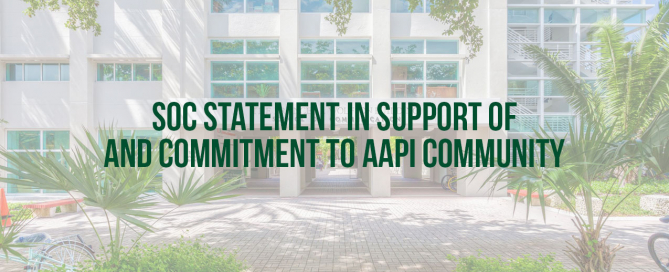 SoC Statement in Support of and Commitment to AAPI Community