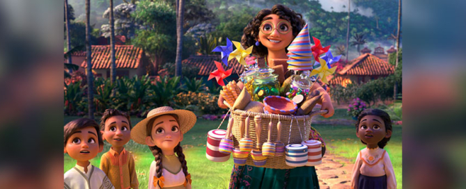 This image released by Disney shows Mirabel, voiced by Stephanie Beatriz, in a scene from the animated film "Encanto." Photo: The Associated Press