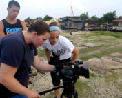 Hannah Artman (far right, white shirt) during a public health and communication course she took in Panama. Artman has been working and studying in the region for the past decade.