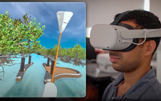 The Mangrove City app lets students virtually experience potential options for cities to adapt to sea level rise.