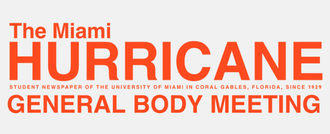 Amy Driscoll, the Pulitzer Prize-winning deputy opinion editor of the 'Miami Herald' will address a general body meeting of 'The Miami Hurricane.'