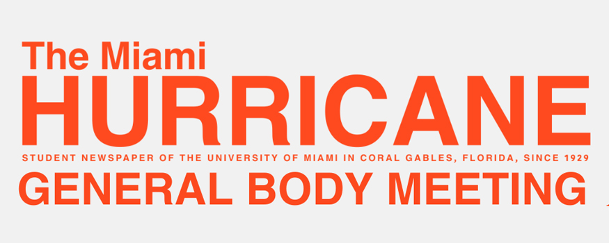 Amy Driscoll, the Pulitzer Prize-winning deputy opinion editor of the 'Miami Herald' will address a general body meeting of 'The Miami Hurricane.'