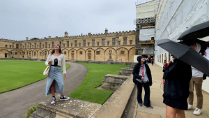 Julianna Sondon poses for photos at Oxford.