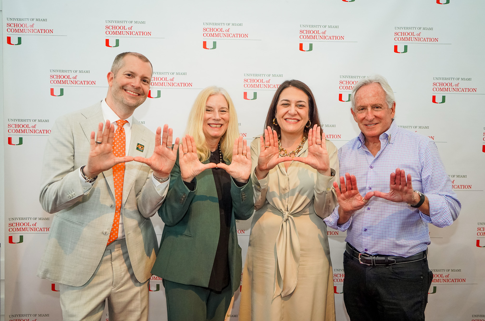 Javi Morgado, Dean Wilkins, Maribel Perez Wadsworth, Bob Denholtz 40th