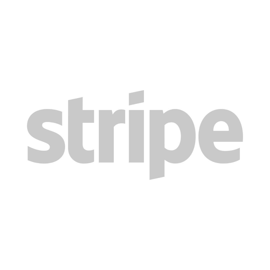 Stripe Logo Gray